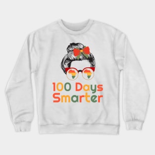 100 Days smarter afro american girl Crewneck Sweatshirt